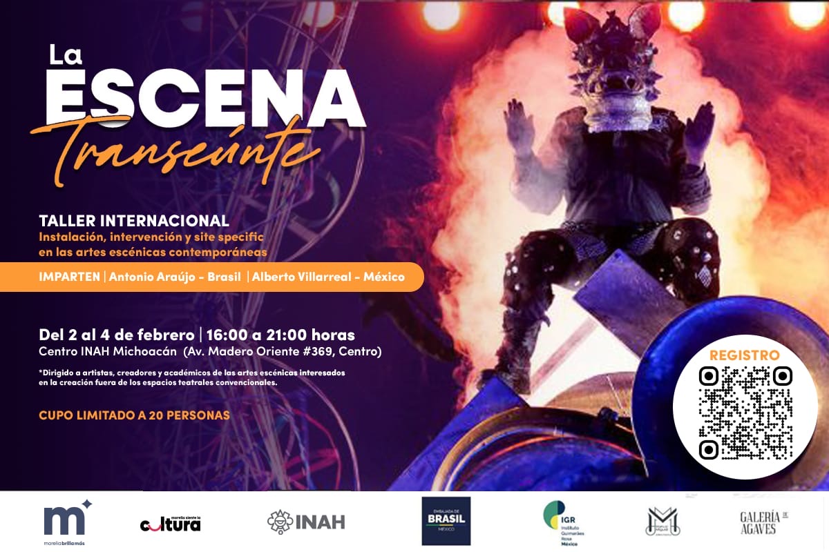 Invita SeCultura Morelia a taller internacional de artes escénicas ‘La Escena Transeúnte’