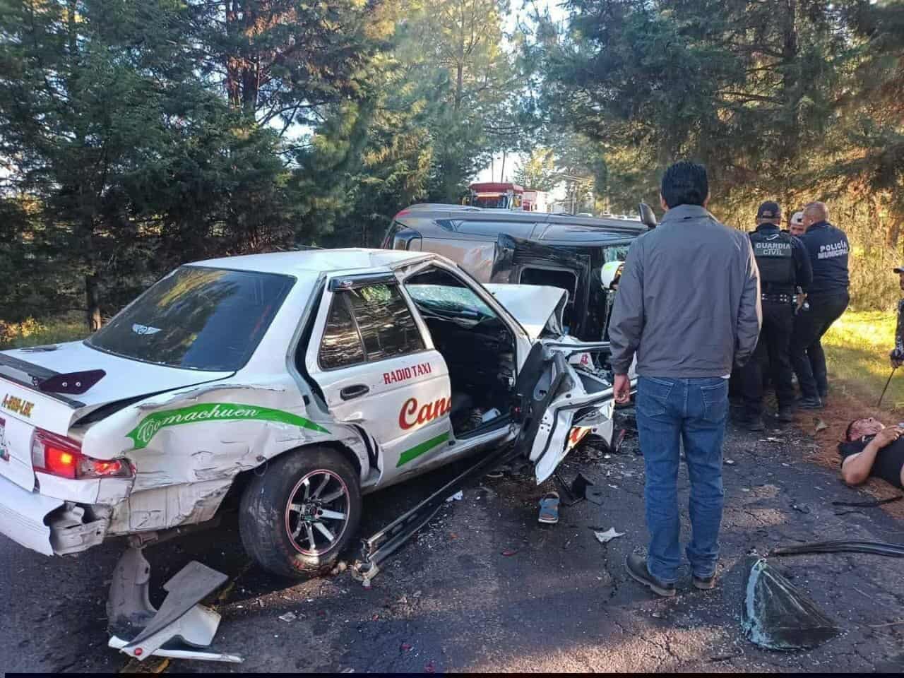 Mujer fallece tras choque múltiple en Choque en la Opopeo-Tacámbaro; hay 6 heridos