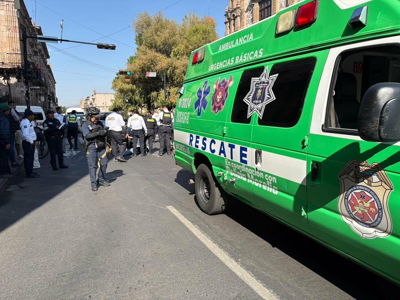Atropell4n a peatona en el Centro Histórico de Morelia 