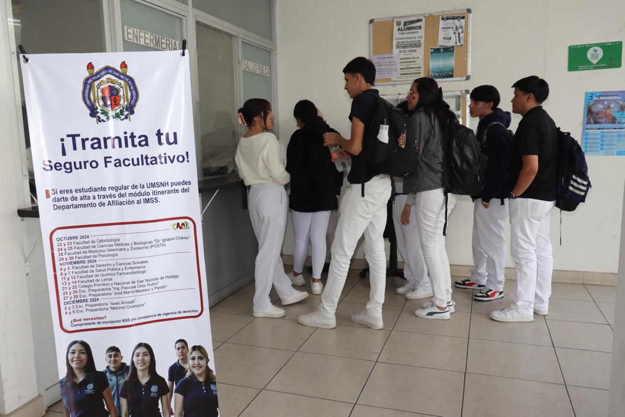 UMSNH convoca a la comunidad estudiantil a tramitar su seguro facultativo