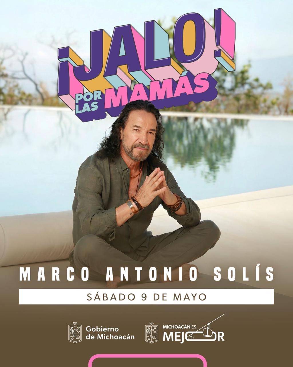 Marco Antonio Solís cantará a las mamás michoacanas el 9 de mayo en el Festival Jalo: Bedolla