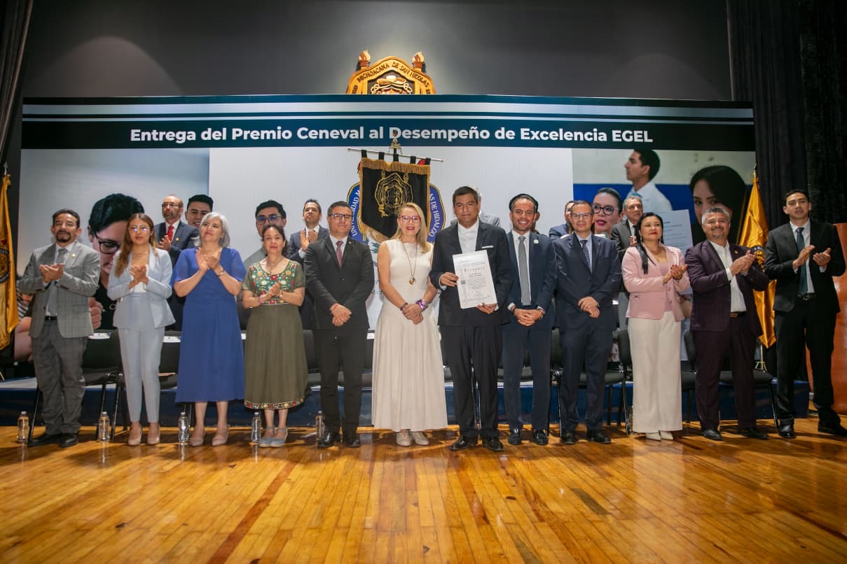 EGRESADOS NICOLAITAS ALTAMENTE COMPETITIVOS A NIVEL NACIONAL; RECIBIRÁN PREMIO A LA EXCELENCIA EGEL