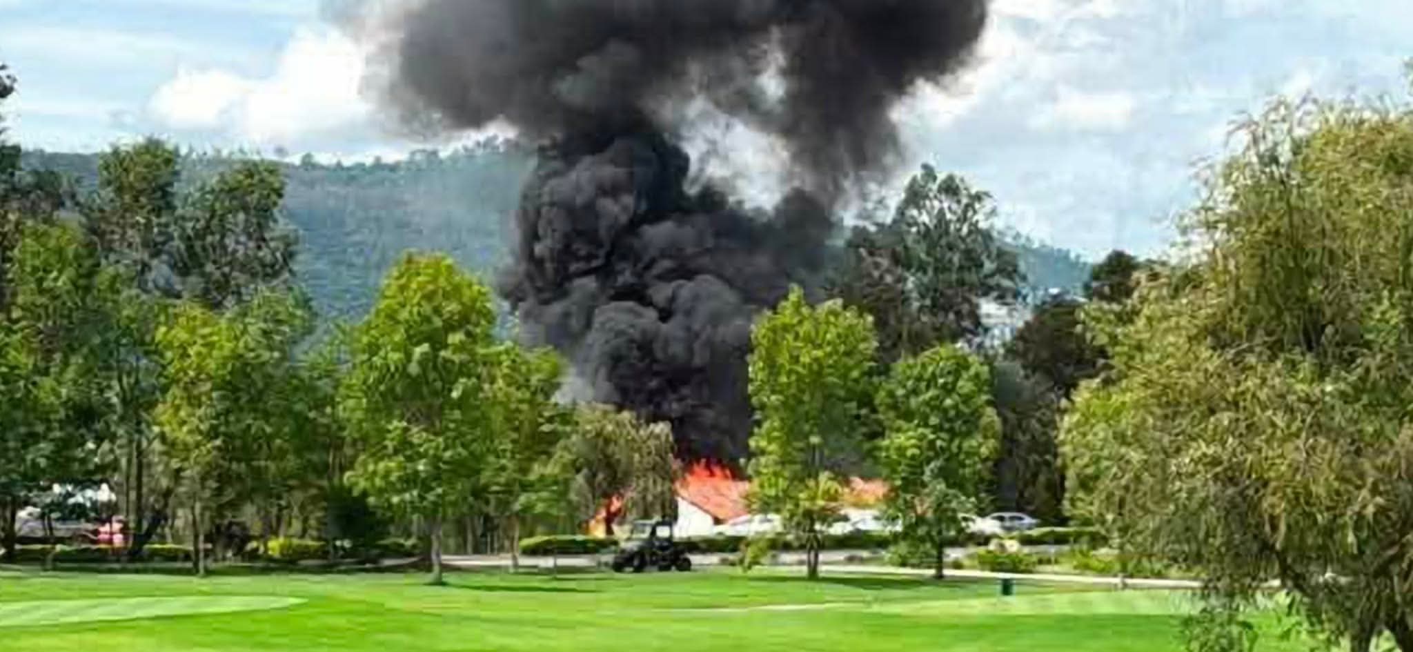 Se incendia restaurante en el Club de Golf Tres Marías; reportan explosión de tanque de gas
